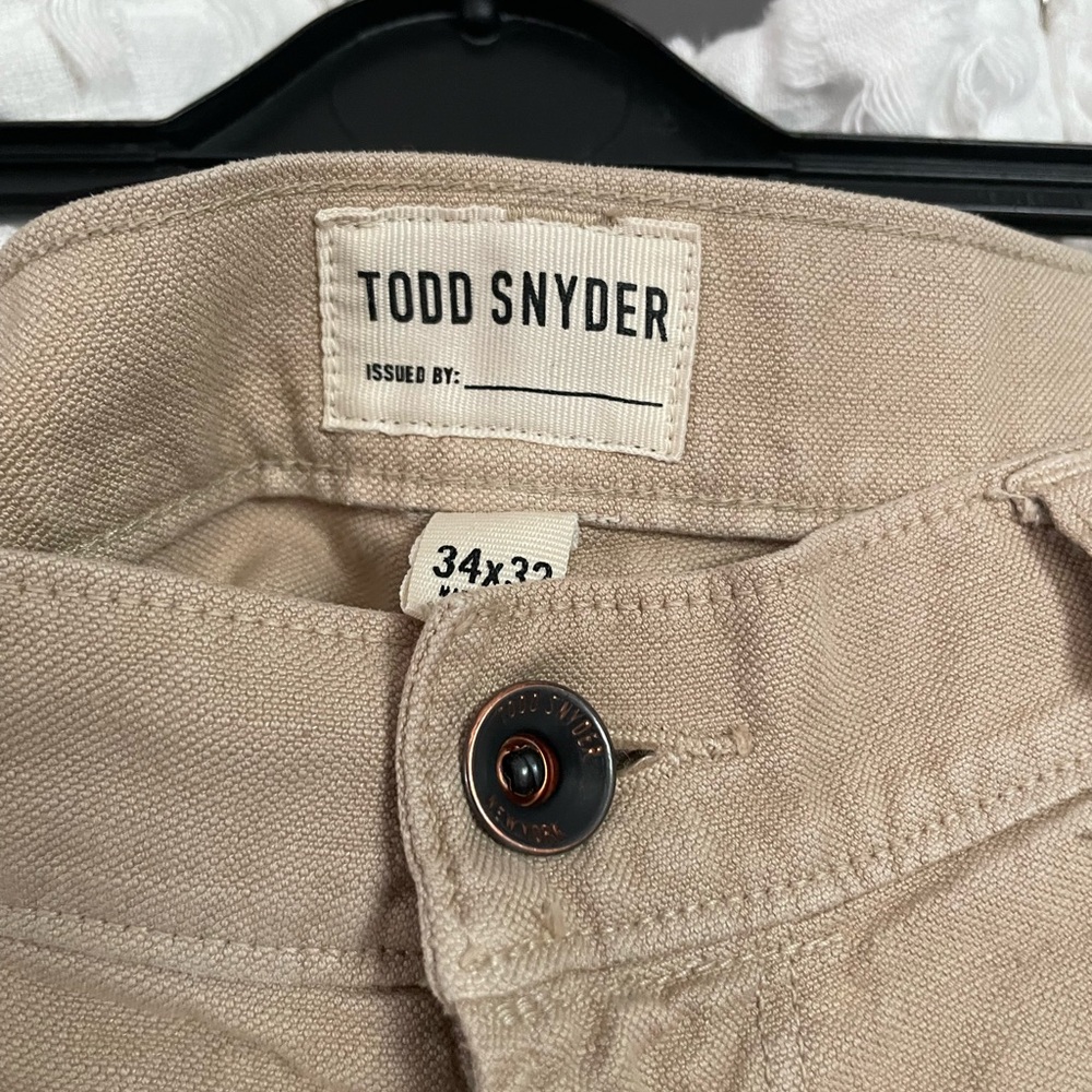 Todd Snyder Slim 5-pocket Cotton/Linen blend Men’s pant 34x32